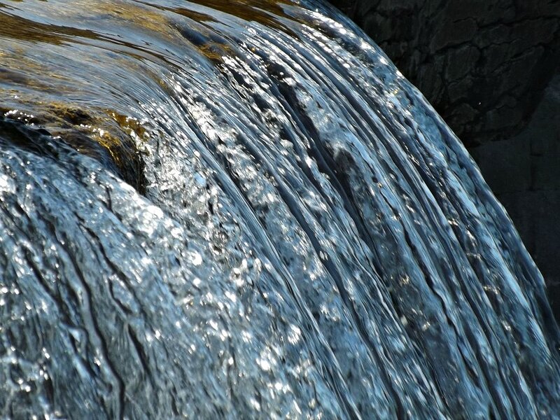 Flowing Water over Rock