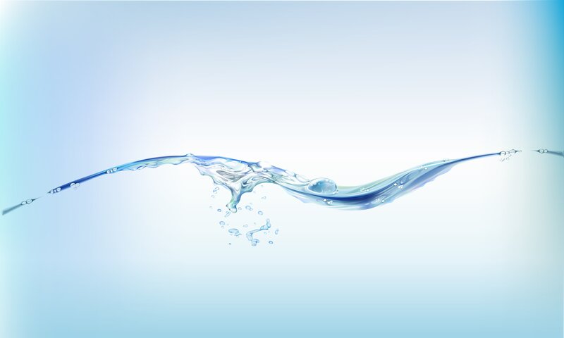 Flowing Water Wave — Blue, Calm