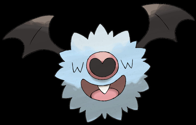Fluffy bat-like creature