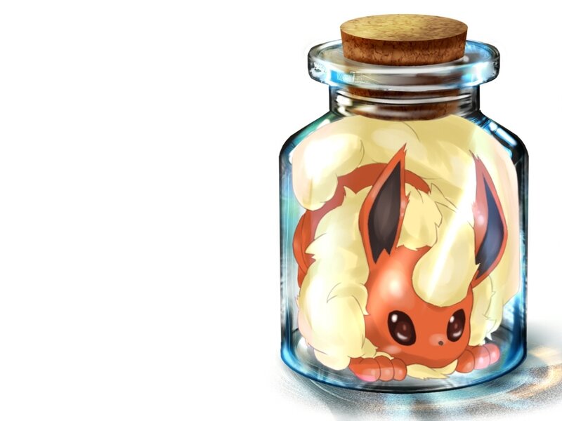 Fluffy Fox in a Jar