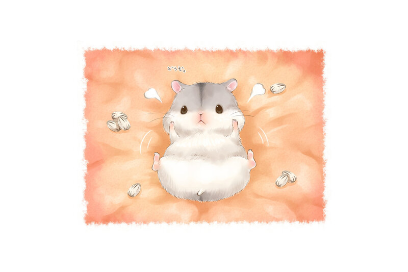 Fluffy Hamster — Orange