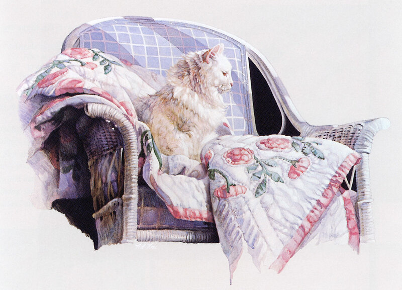 Fluffy White Cat — Calm