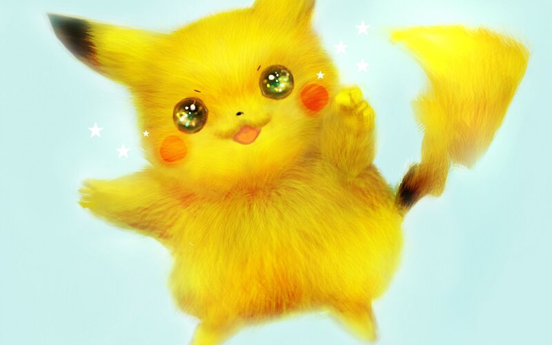 Fluffy Yellow Pikachu