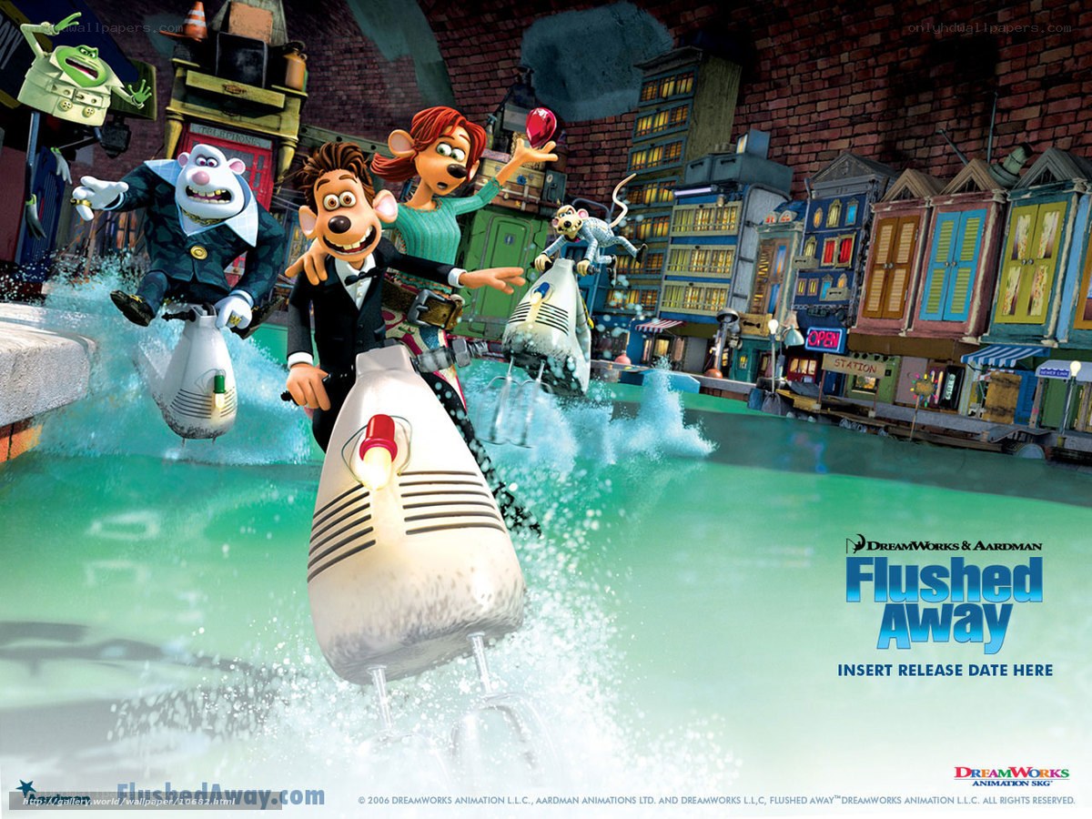 Flushed Away movie scene