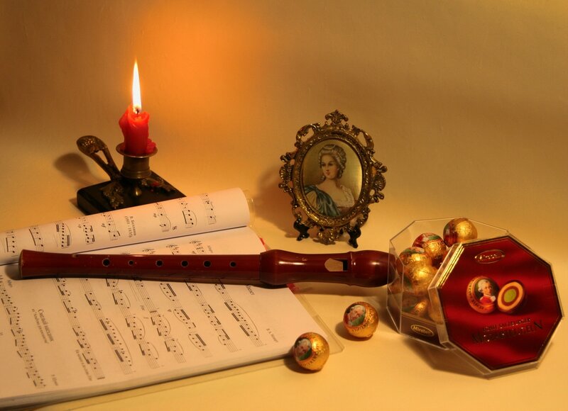 Flute and Sheet Music