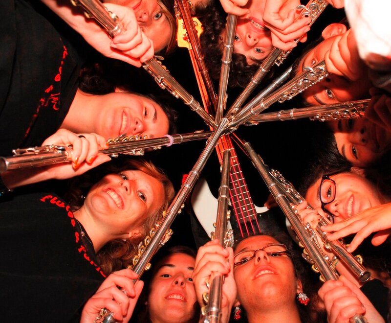 Flute Players in Circle