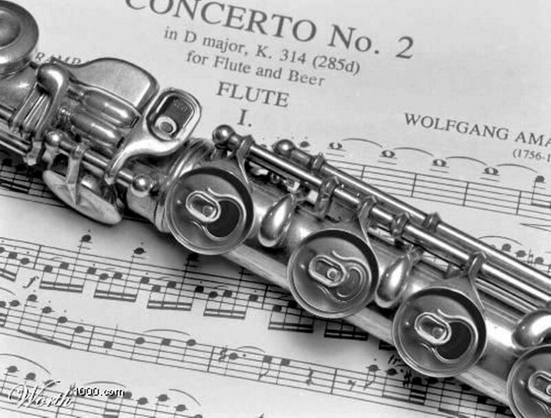 Flute with Soda Cans