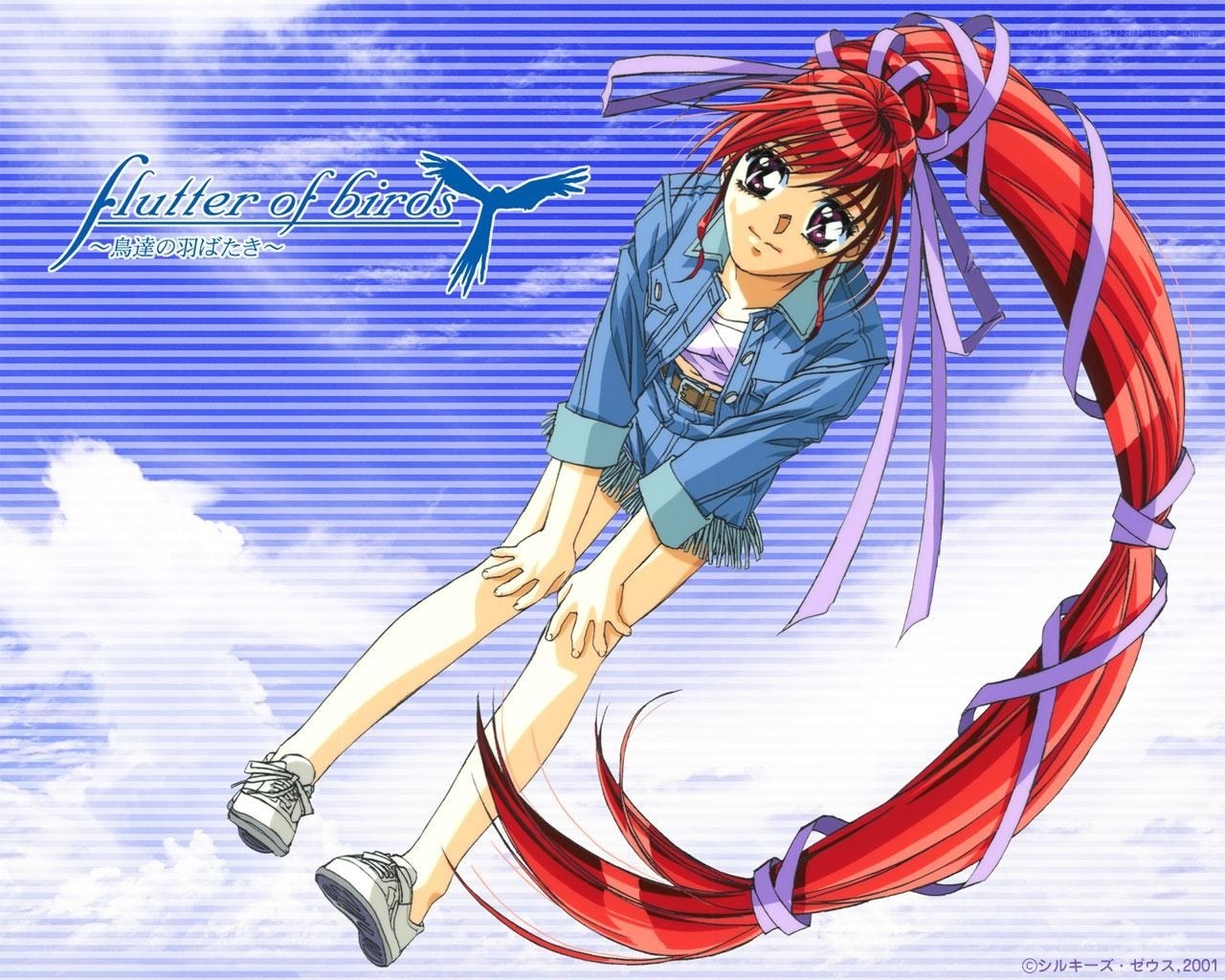 flutter of birds anime art