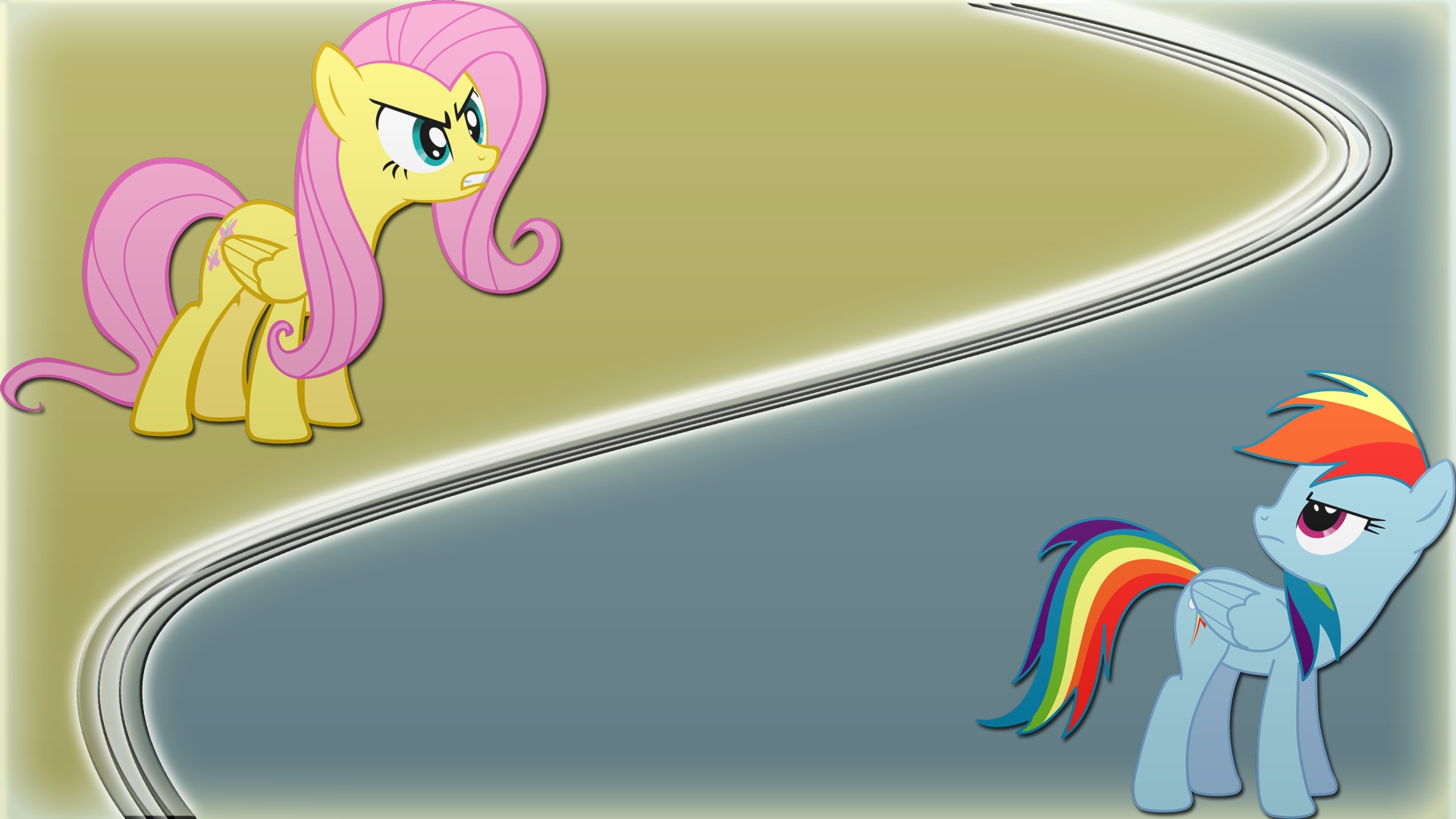 Fluttershy and Rainbow Dash