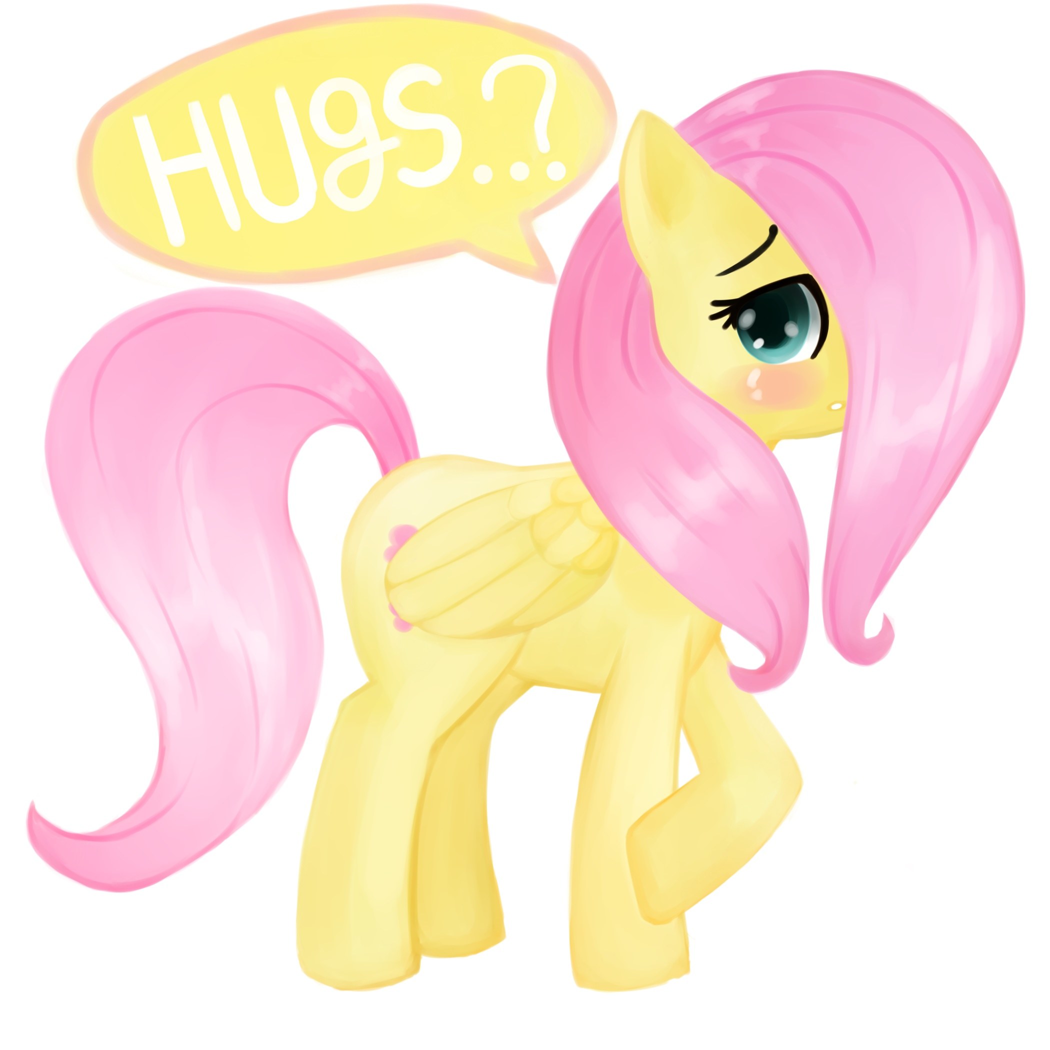 Fluttershy asks for hugs
