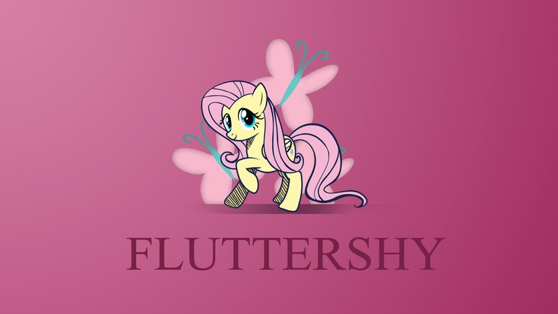Fluttershy Character — Pink, Calm