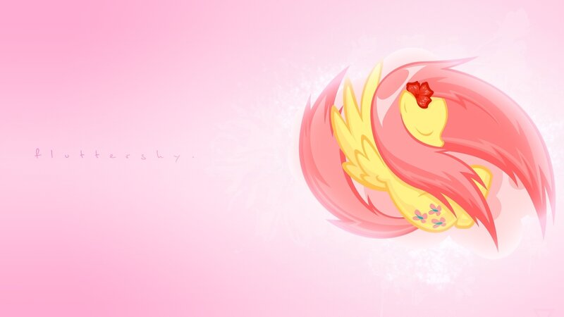 Fluttershy Character — Pink, Serene