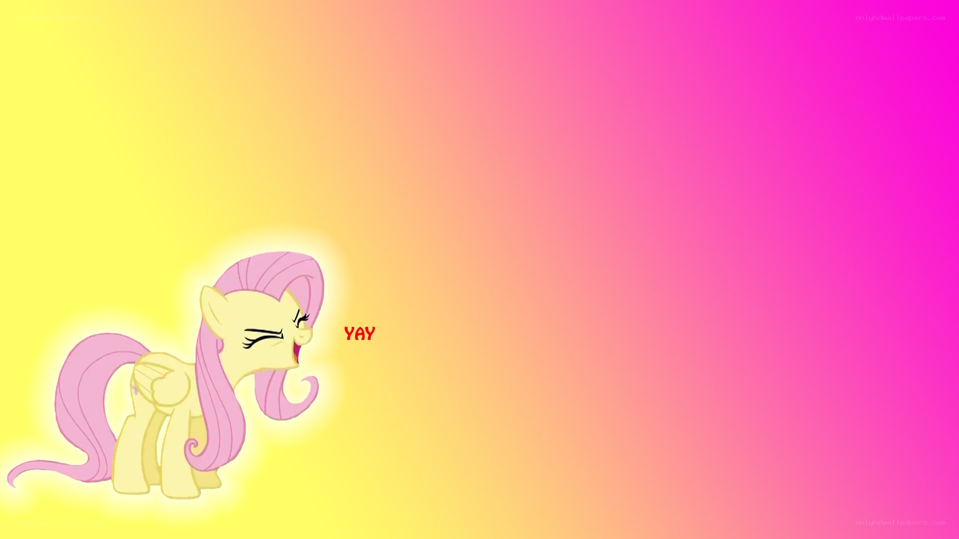 Fluttershy cheering