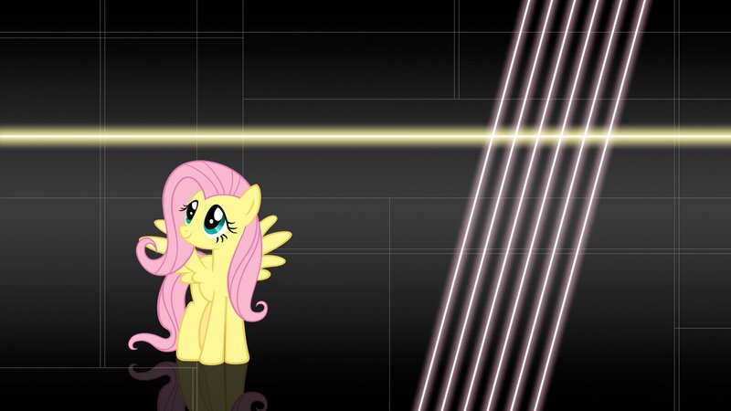 Fluttershy in a digital space