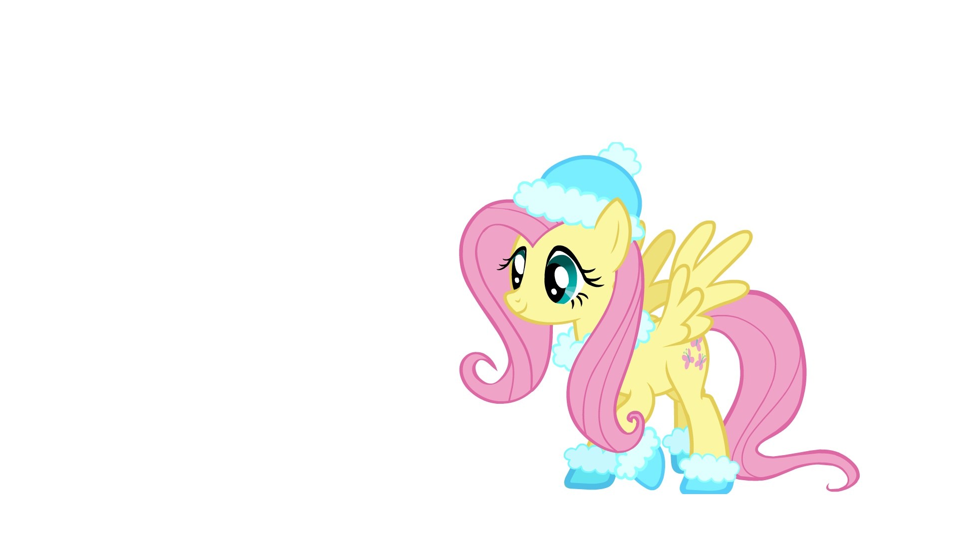 Fluttershy in winter gear