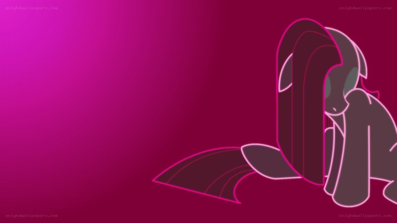 Fluttershy neon outline