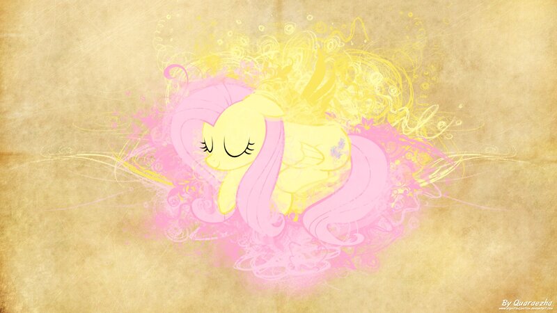 Fluttershy Pony — Pink, Serene, Digital Art