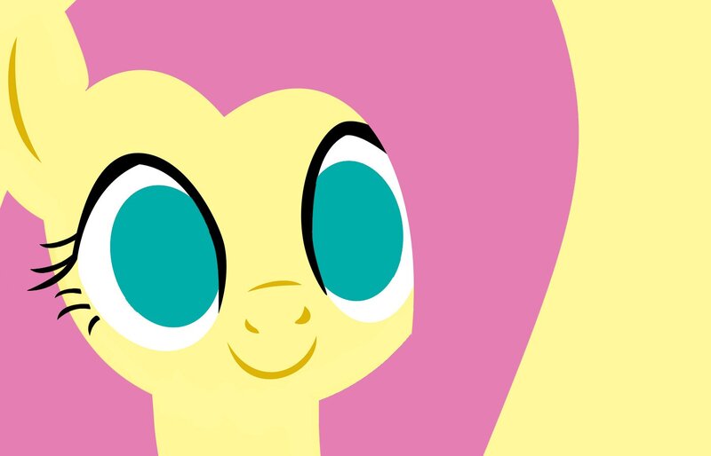 Fluttershy's cheerful face