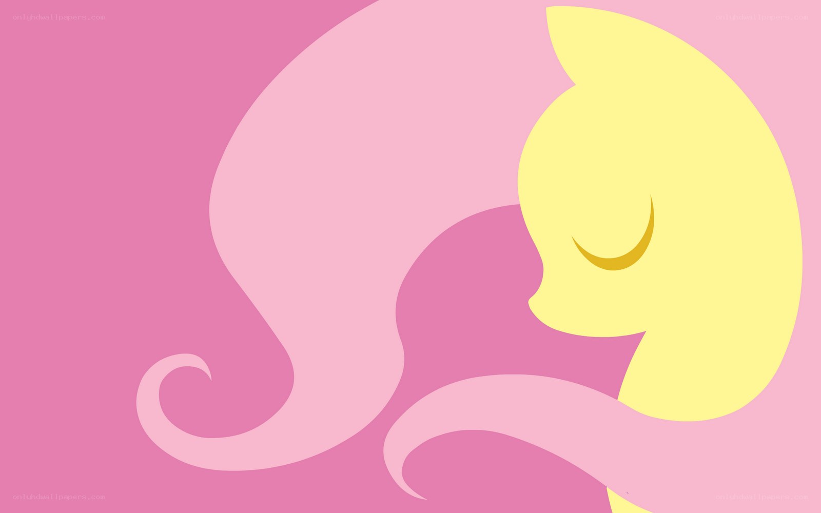 Fluttershy silhouette art