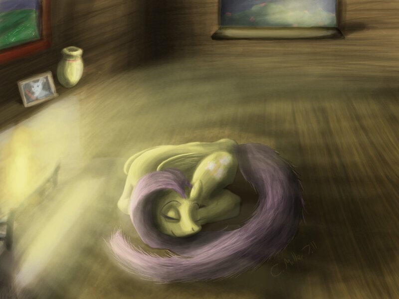 Fluttershy sleeping peacefully