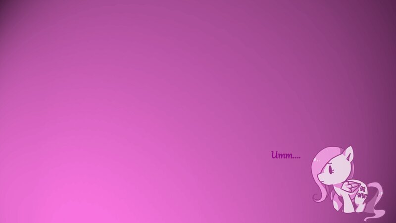 Fluttershy thinking on pink