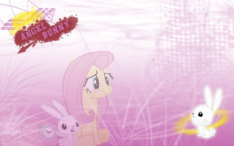 Fluttershy with bunny friends