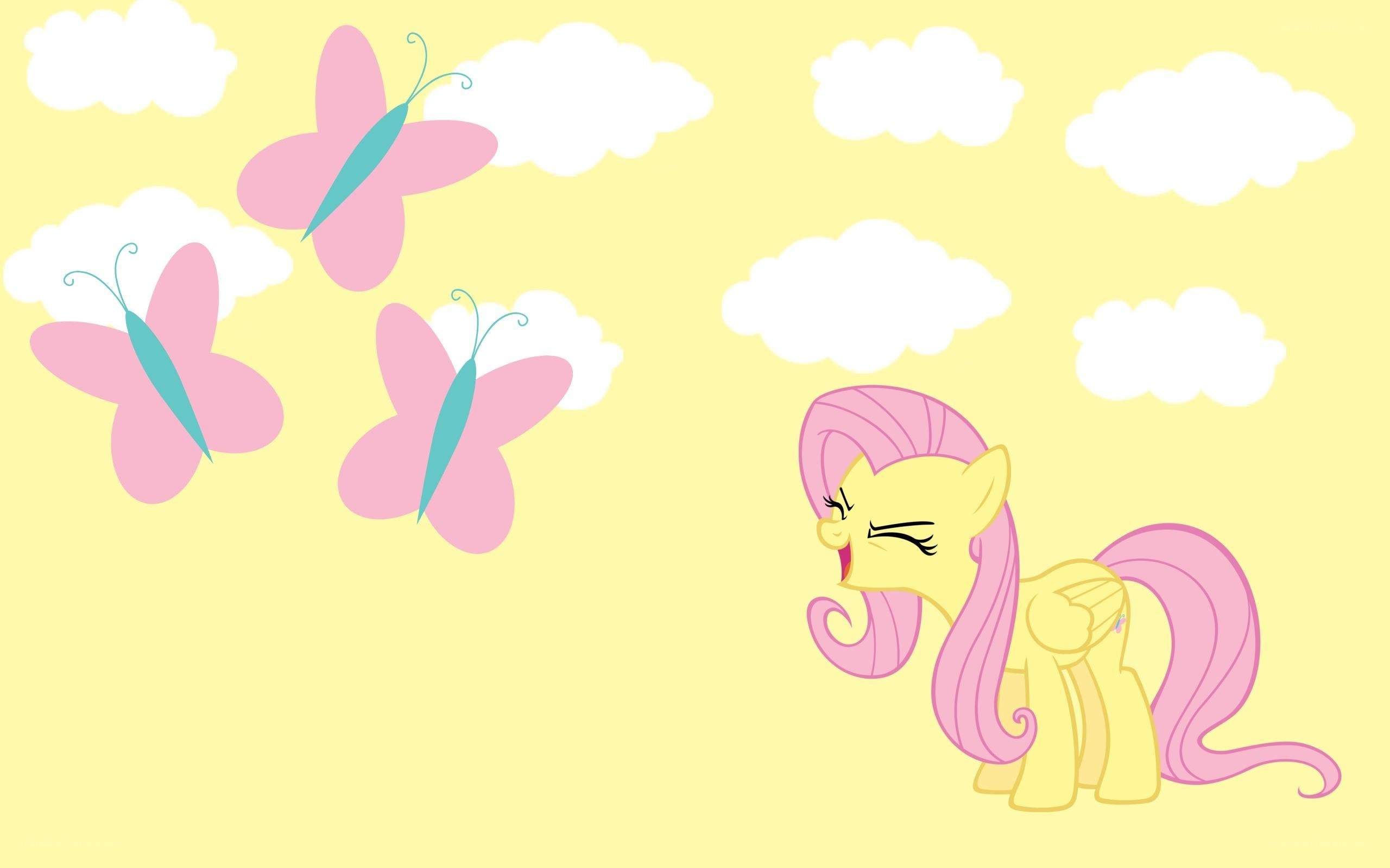 Fluttershy with butterflies