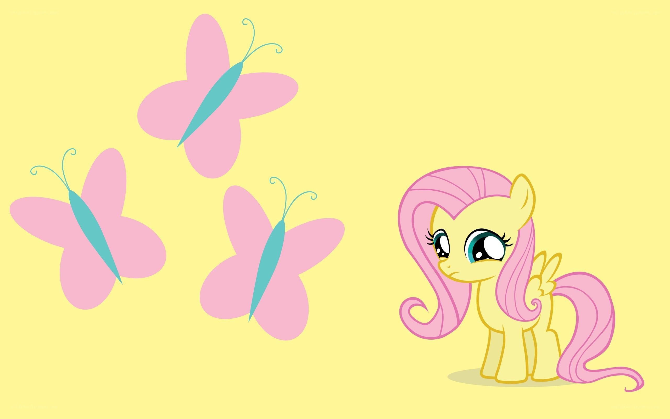 Fluttershy with butterflies
