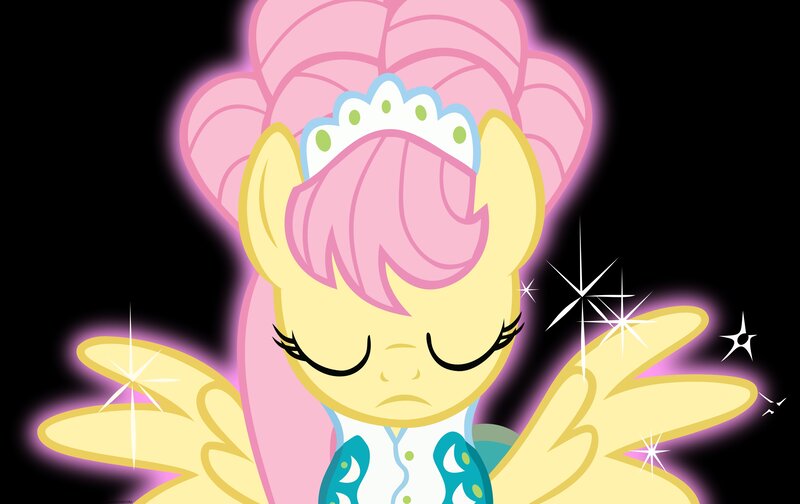 Fluttershy with Closed Eyes — Pink