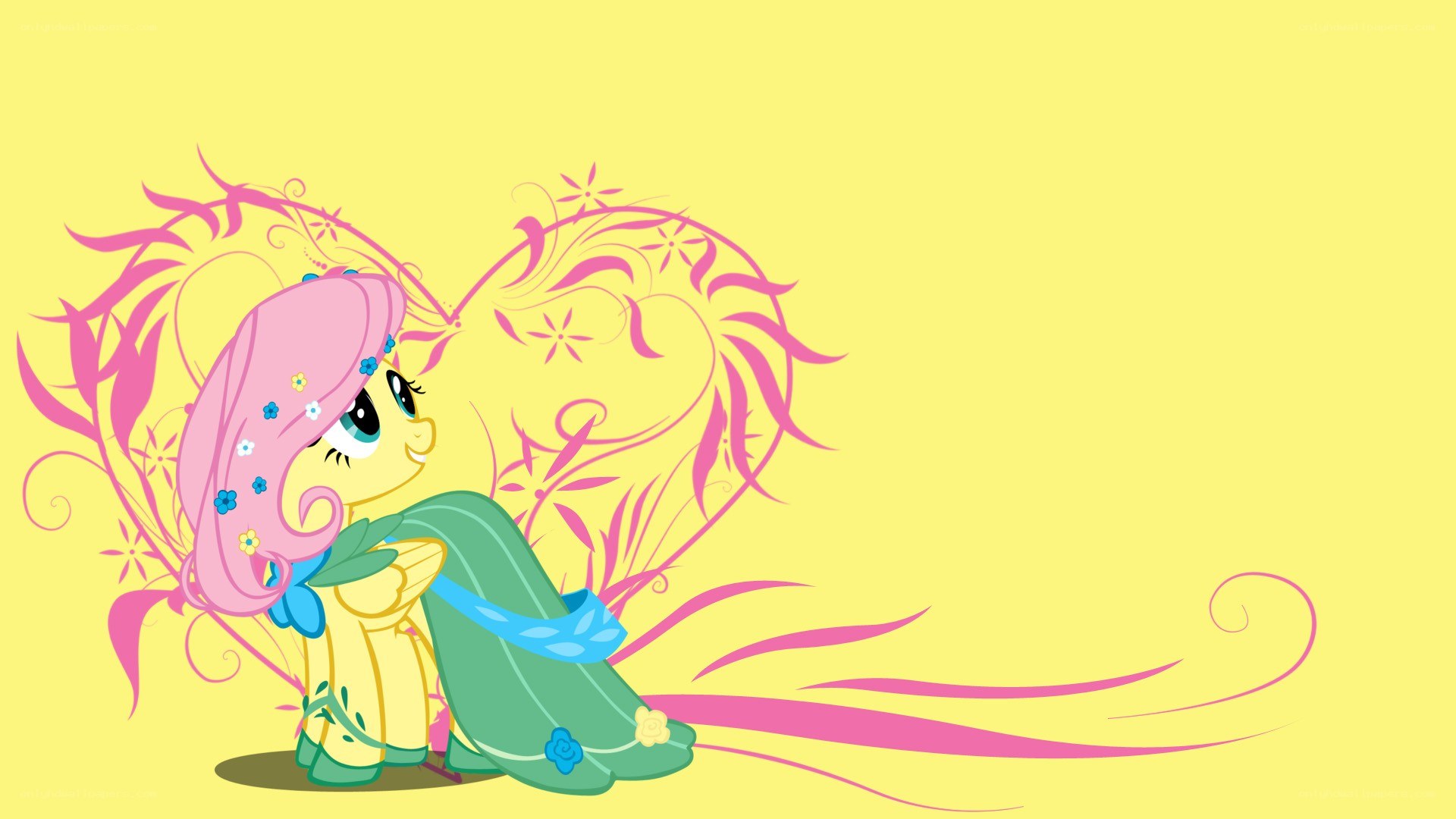 Fluttershy with floral design