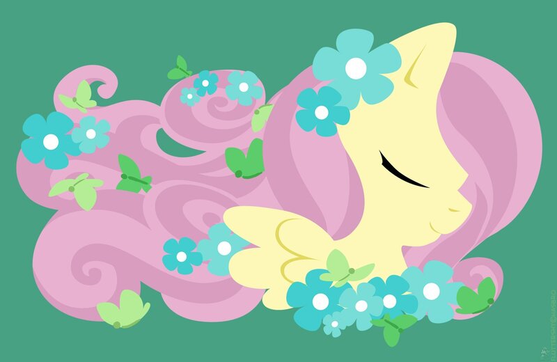 Fluttershy with flowers