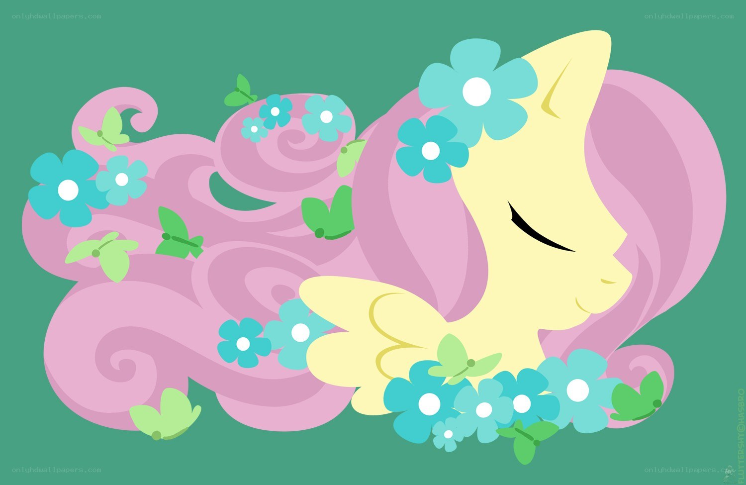 Fluttershy with flowers