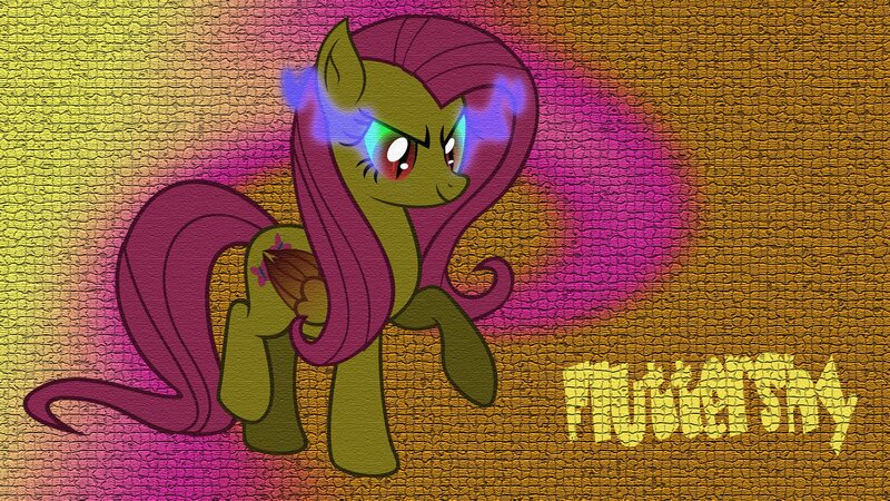 Fluttershy with glowing eyes