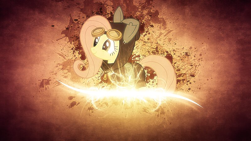Fluttershy with Goggles — Brown