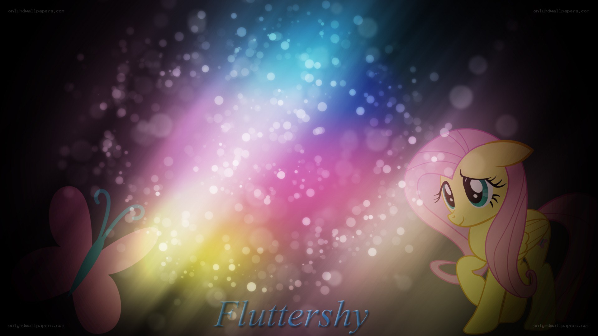 Fluttershy with sparkles