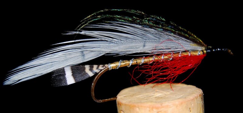 fly fishing lure with feathers