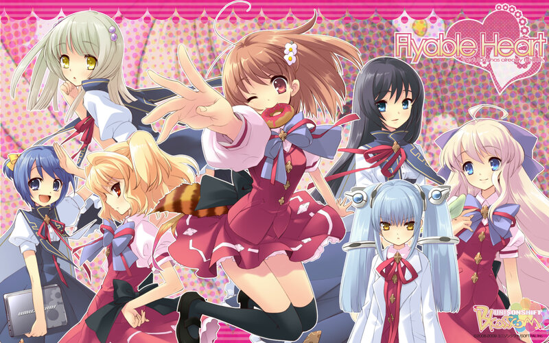 Flyable Heart anime characters