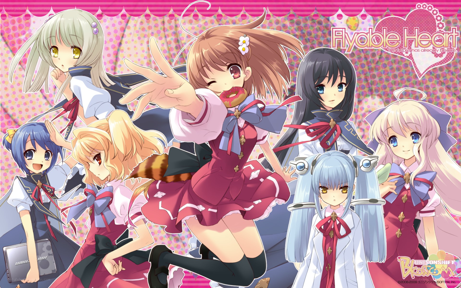 Flyable Heart anime characters