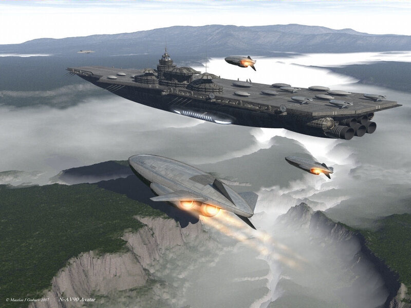 Flying Aircraft Carrier — Gray