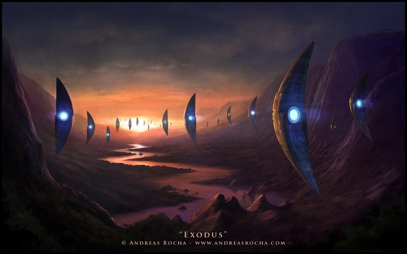 Flying Alien Ships