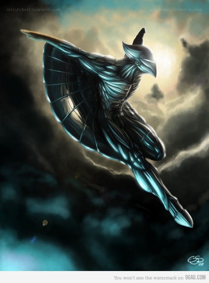 flying armored warrior
