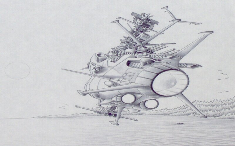 flying battleship sketch