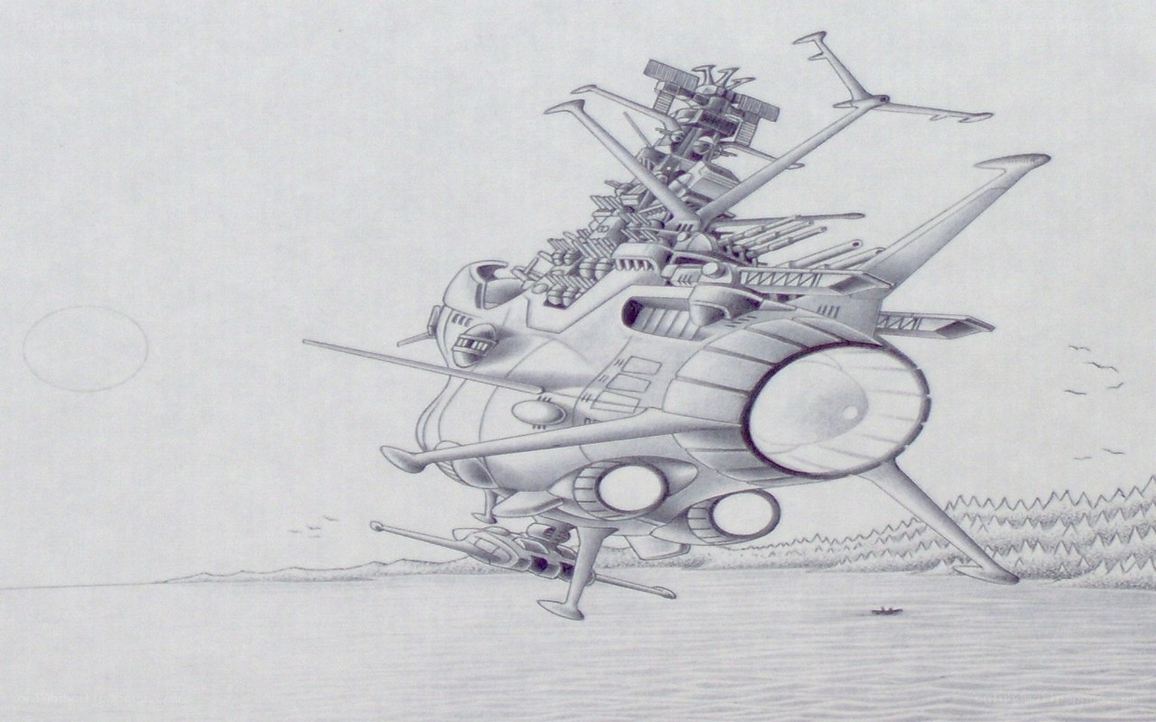 flying battleship sketch