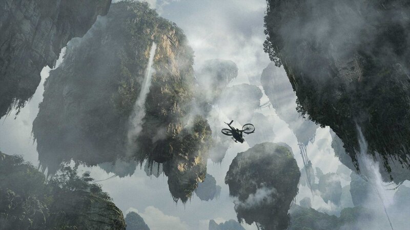 flying bike between floating islands