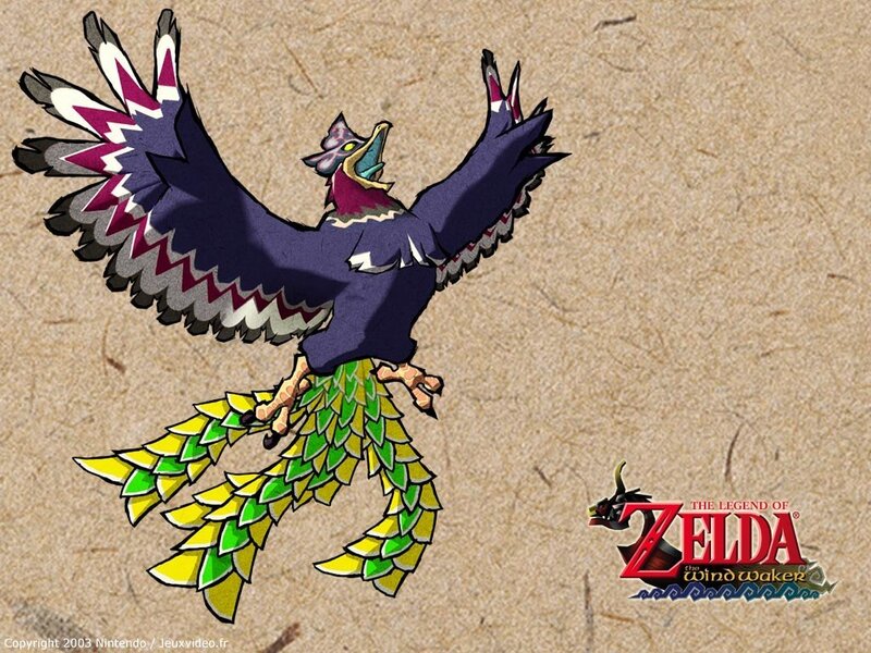 Flying Bird Creature — Purple