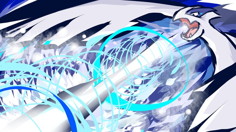 Flying Bird-like Creature — Blue