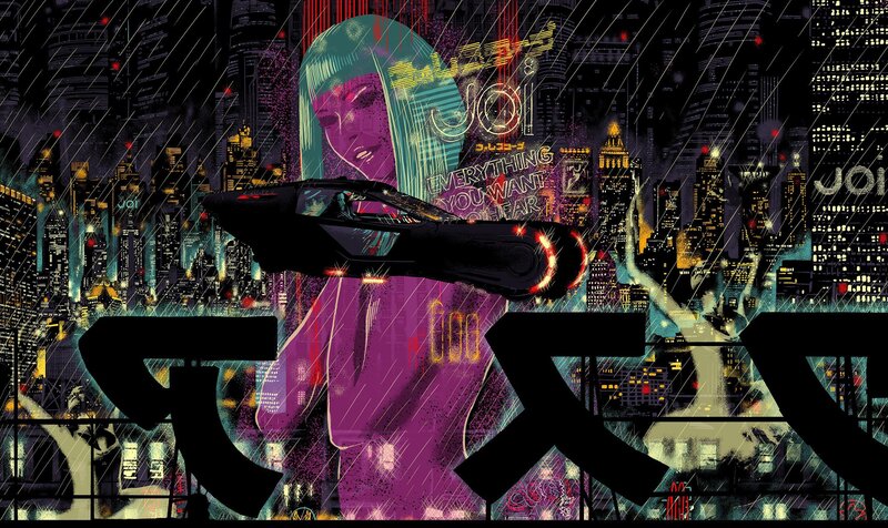 Flying Car in City — Purple