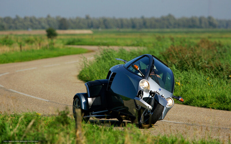 flying car on country road