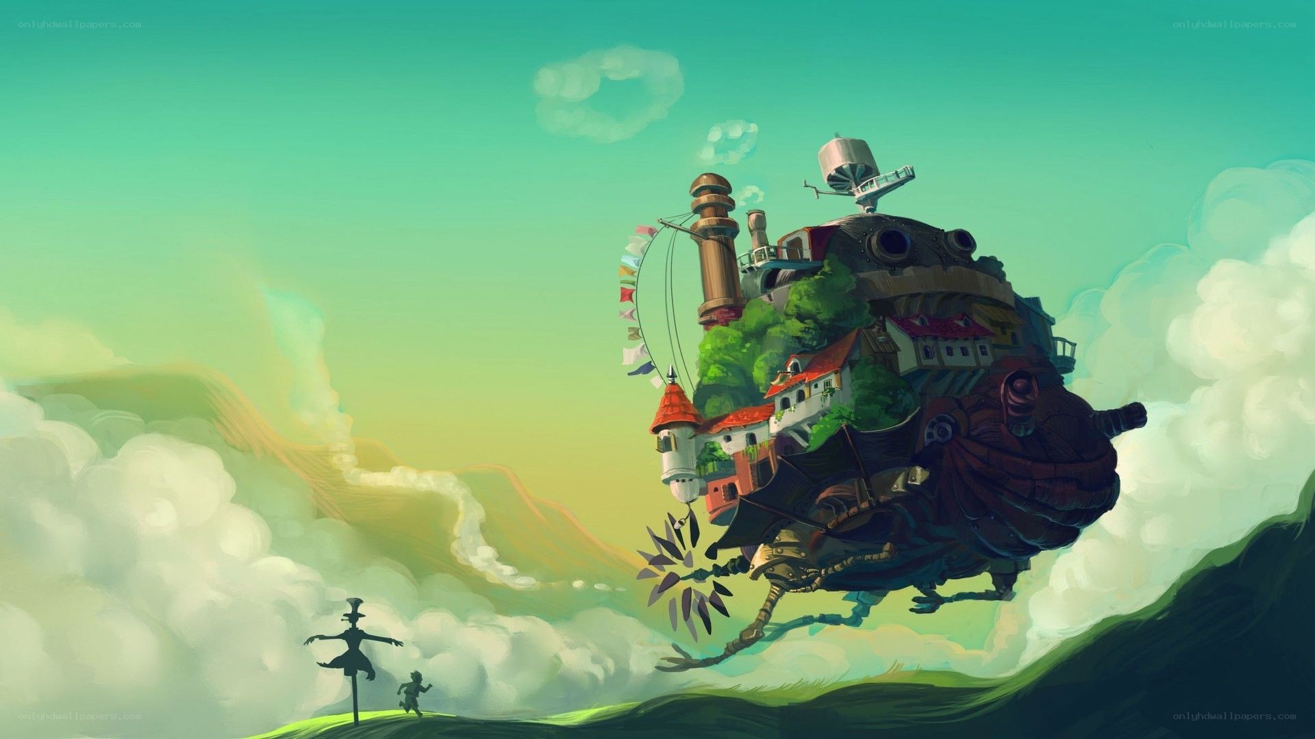 flying castle in the sky