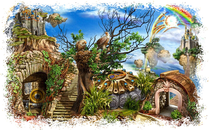 Flying Castle Landscape